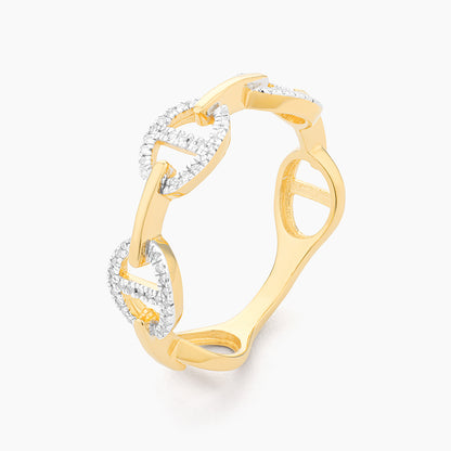 ES Split Oval Link Stackable Ring