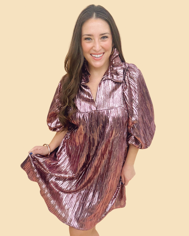 The Rose Shimmer Savannah Dress - AS