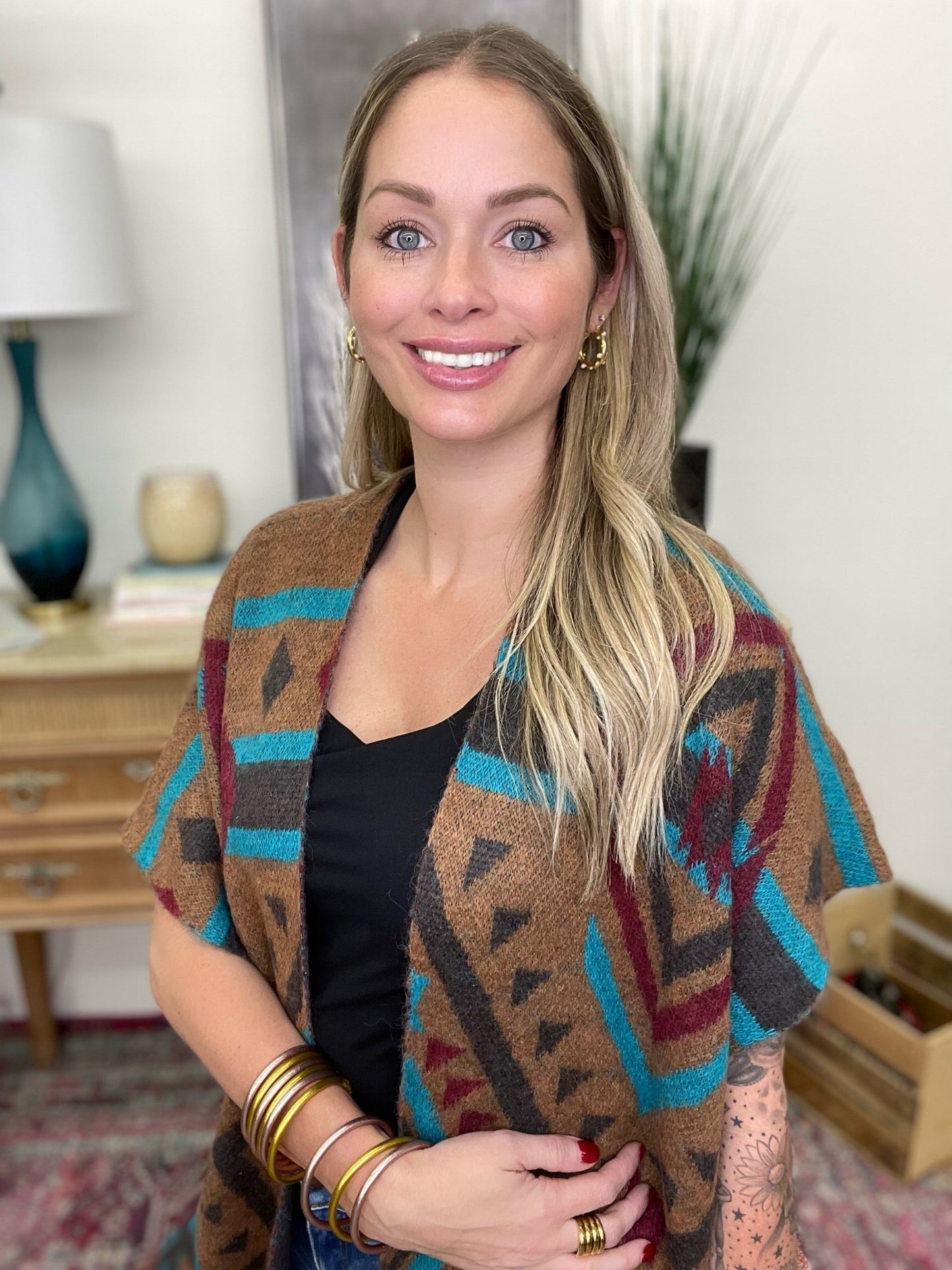 The Granola Poncho Cardigan-All Sizes