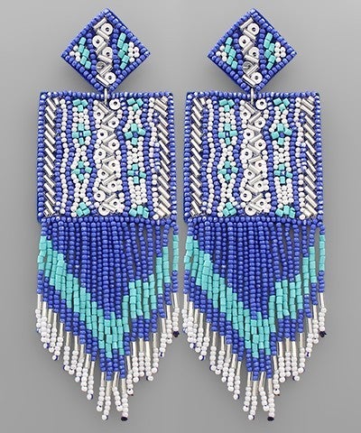 The Diamond Fringe Earrings-3 Colors