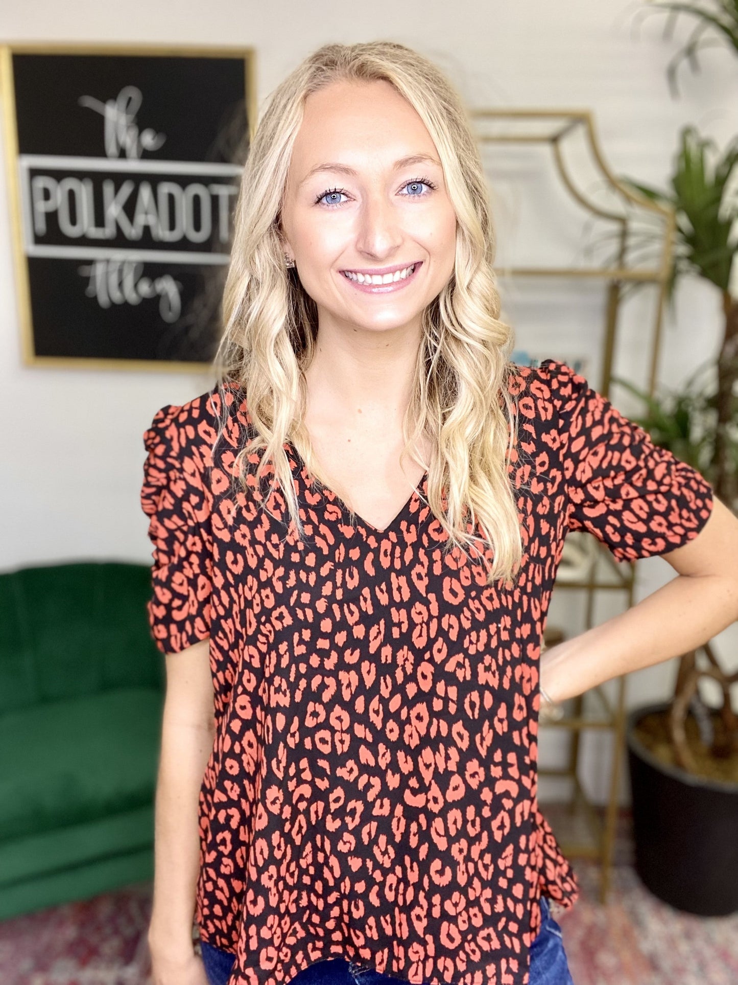 The Ladybug Ruched Top - AS