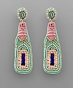 Mint Champagne Earrings