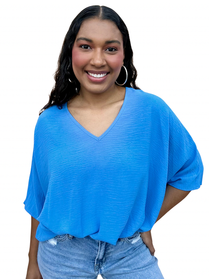 The Solid Airflo Poncho Top - LOTS, AS