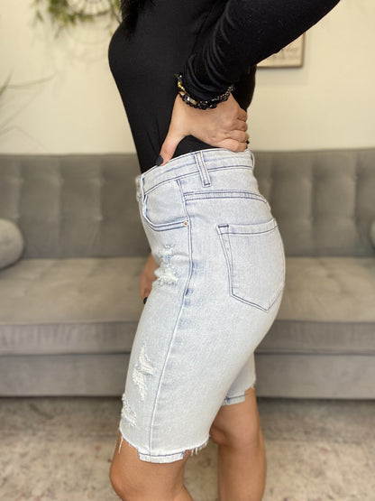 The Denim Biker Shorts in All Sizes