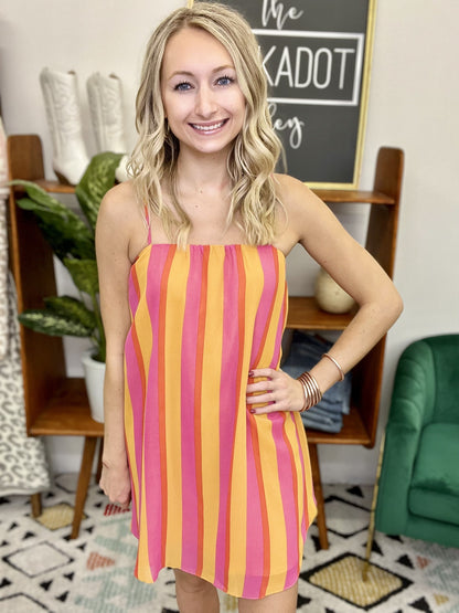 The Sandra Fruity Pebbles Dress