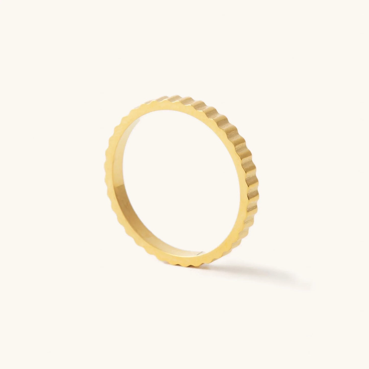 The Dylan Ridged Band Ring