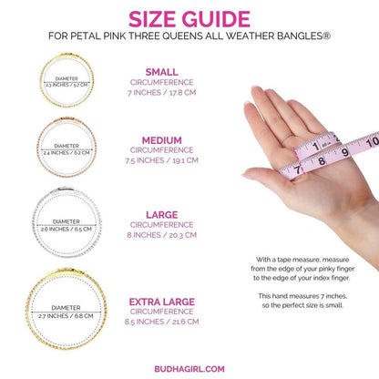 Petal Pink Three Queens Budha Bangles