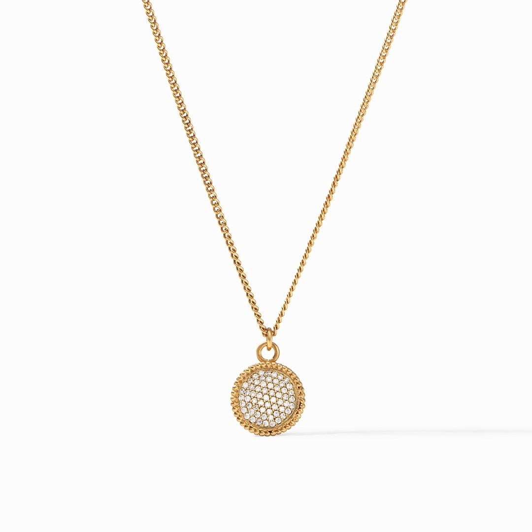 JV Fleur-de-Lis Solitaire Necklace