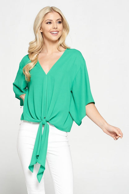 The Solid Tie Top - 4 Colors