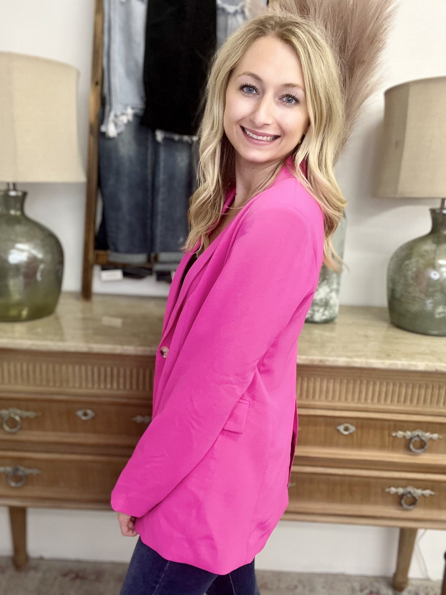 The Fuchsia Gal Blazer