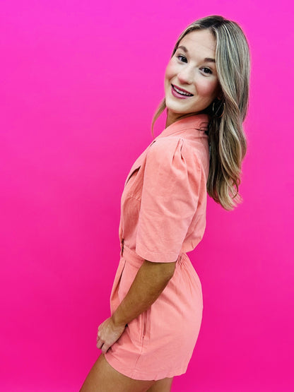 The Coral Crush Romper