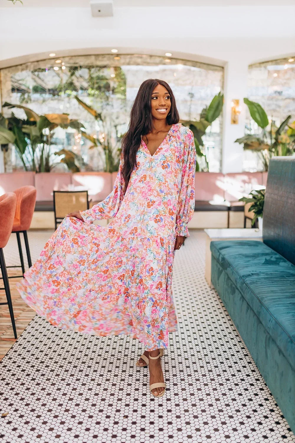 The Greta Flower Patch Dress