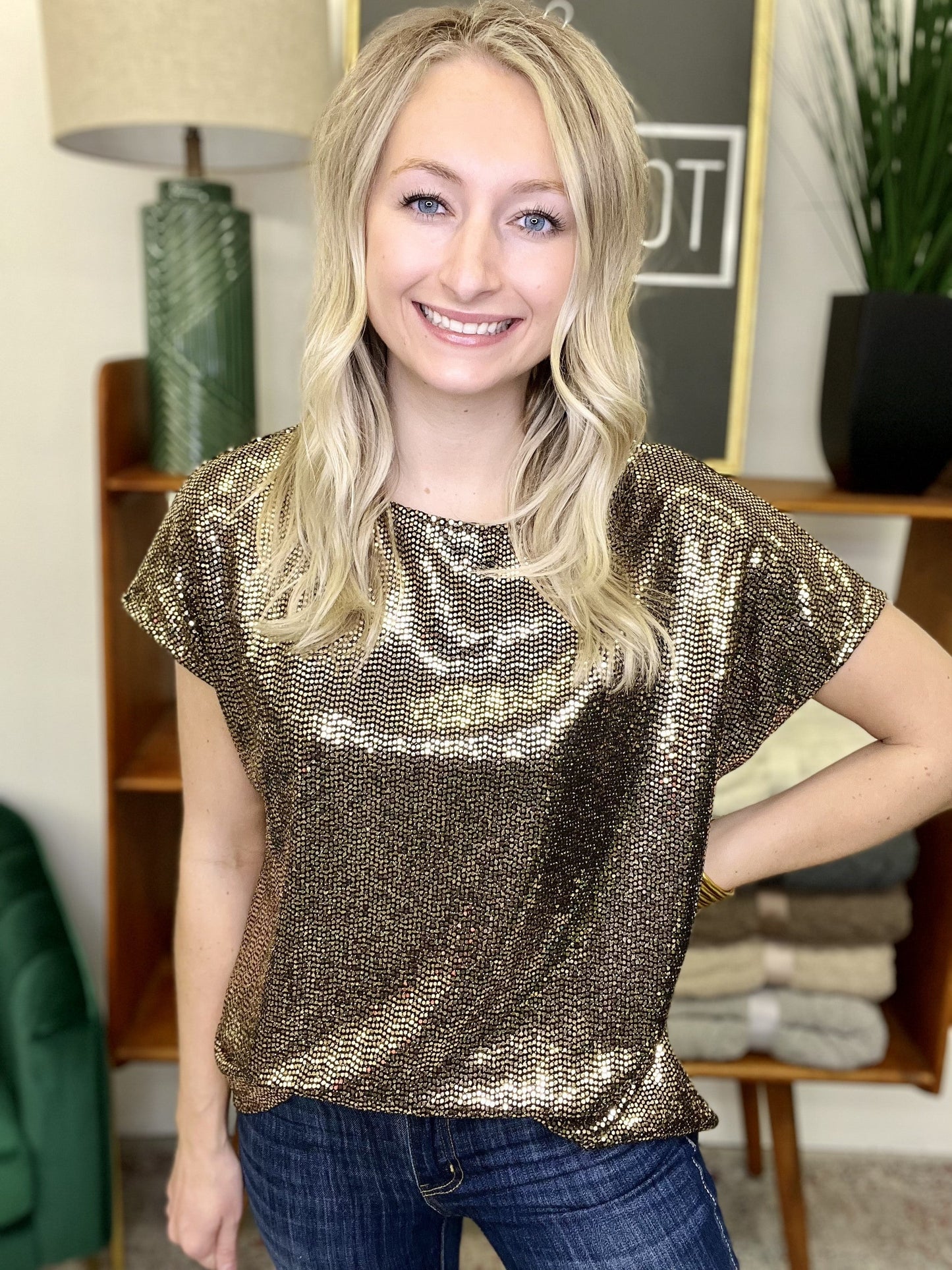 The Shimmer Knit Top-2 Colors