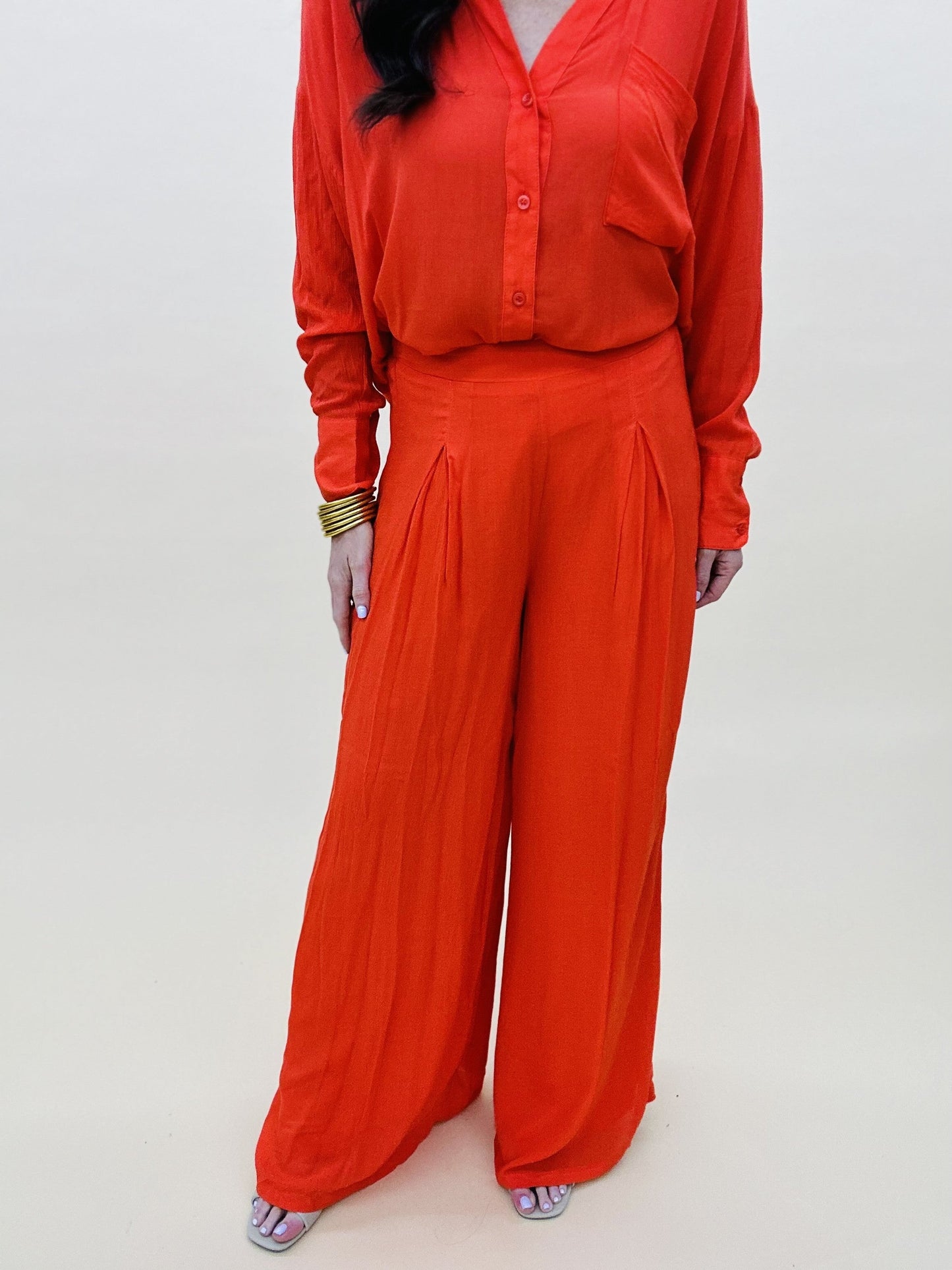 The Woven Wide Leg Pants - 3 Colors/AS