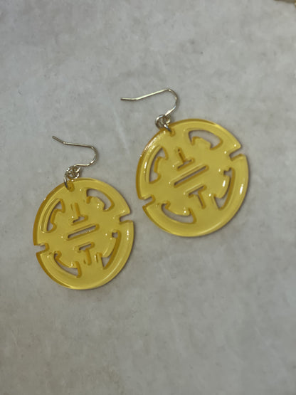 Resin Drop Earrings-21 Colors