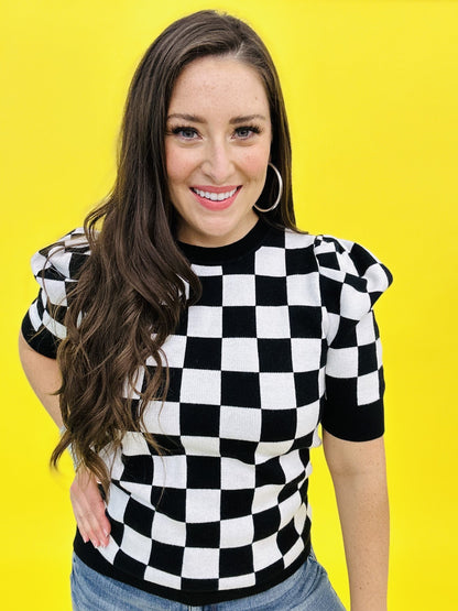 The Puff Check Sweater-8 Colors