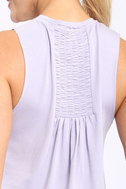 Shirred Tank in 3 Colors