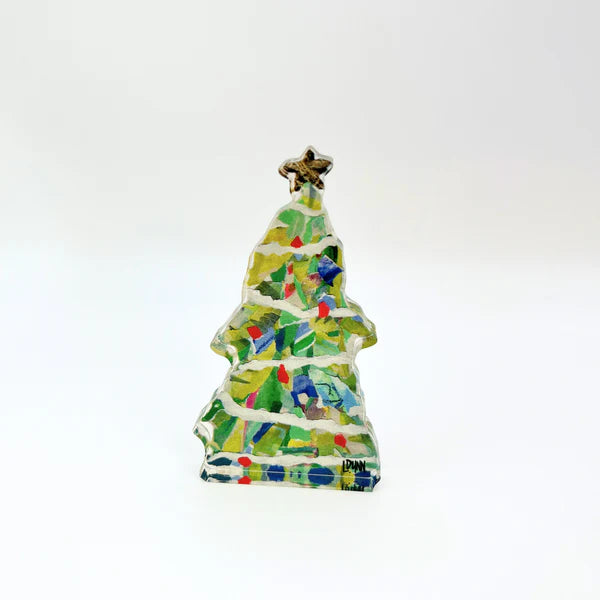 Bright Green Adorned Tree