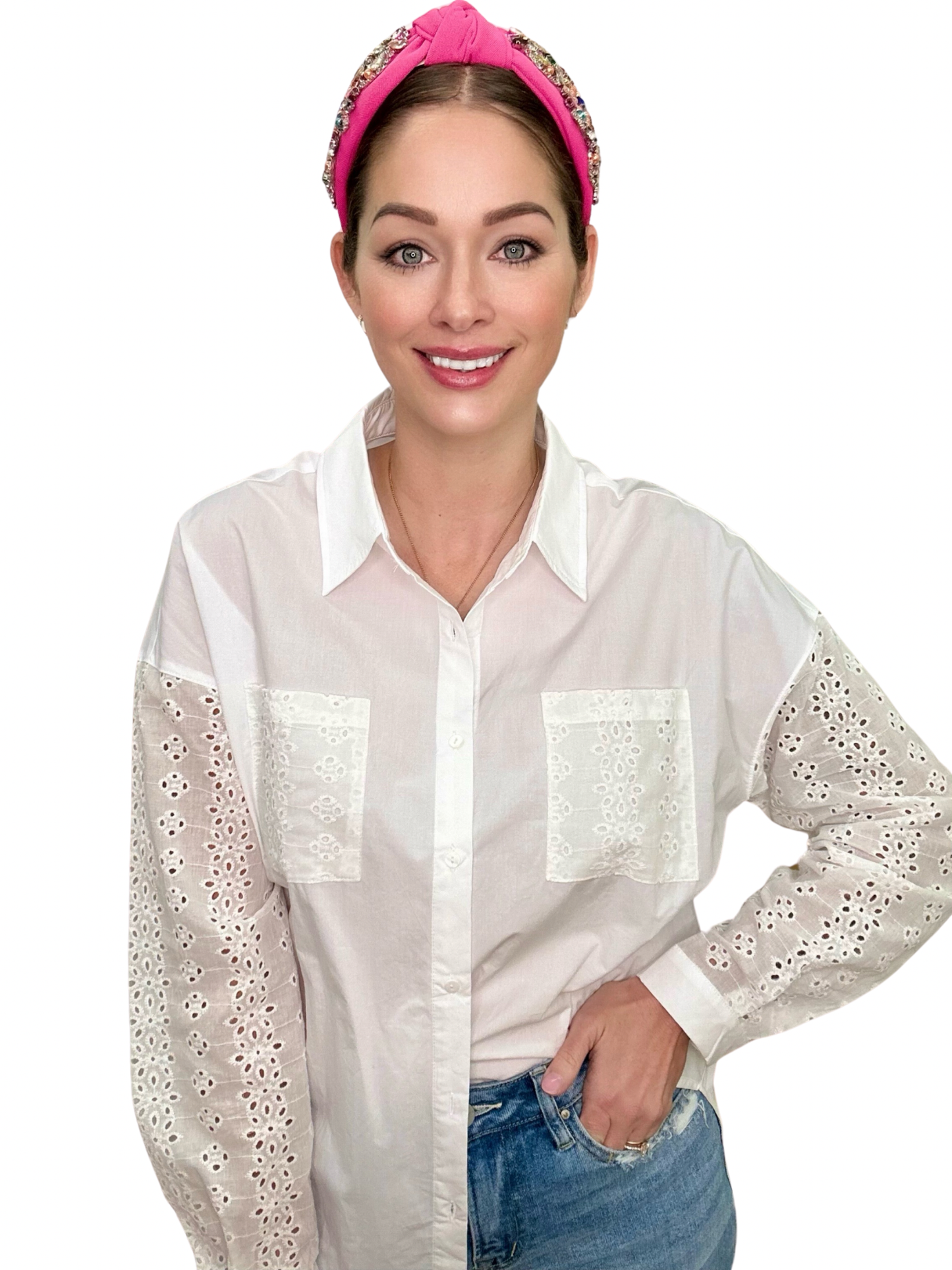 The Eyelet Button Down in AS