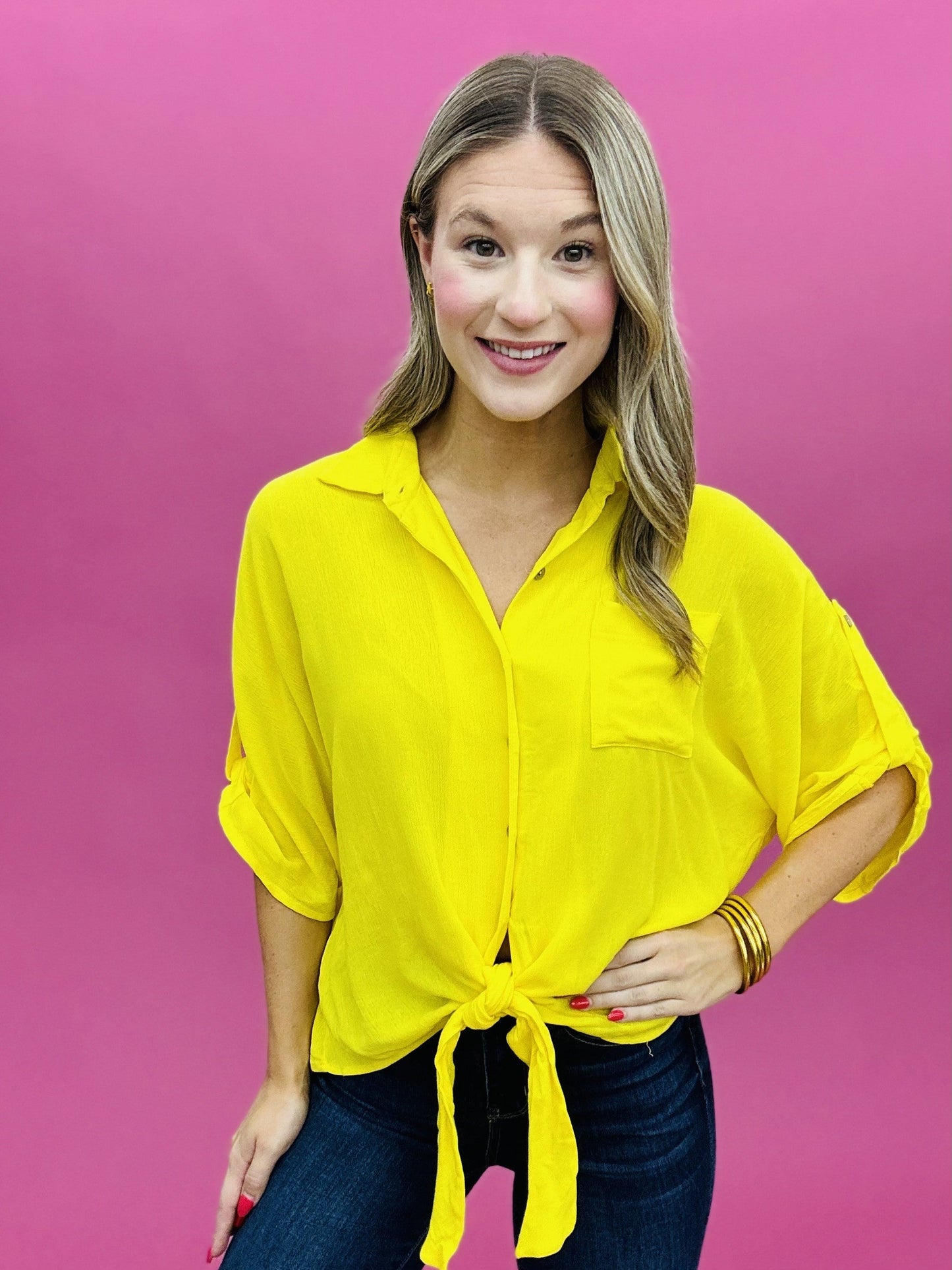 The Geegee Tie Top in 4 Colors/AS