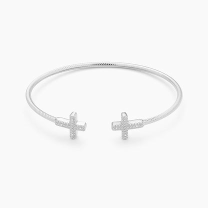ES Keep The Faith! Cross Cuff Bracelet