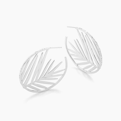 ES Meet Me At The Palms Sterling Silver Hoop Earrings