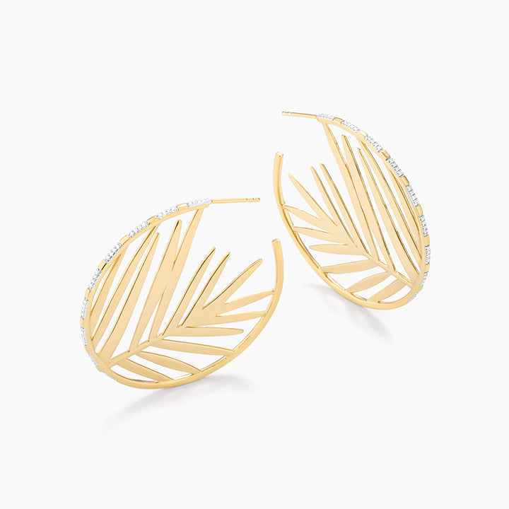 ES Meet Me At The Palms Sterling Silver Hoop Earrings