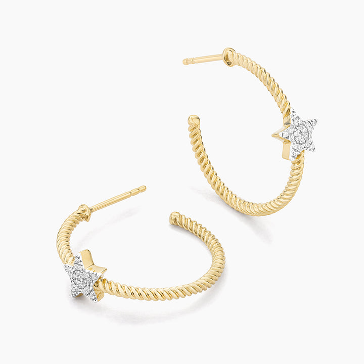 ES Star Hoop Earrings