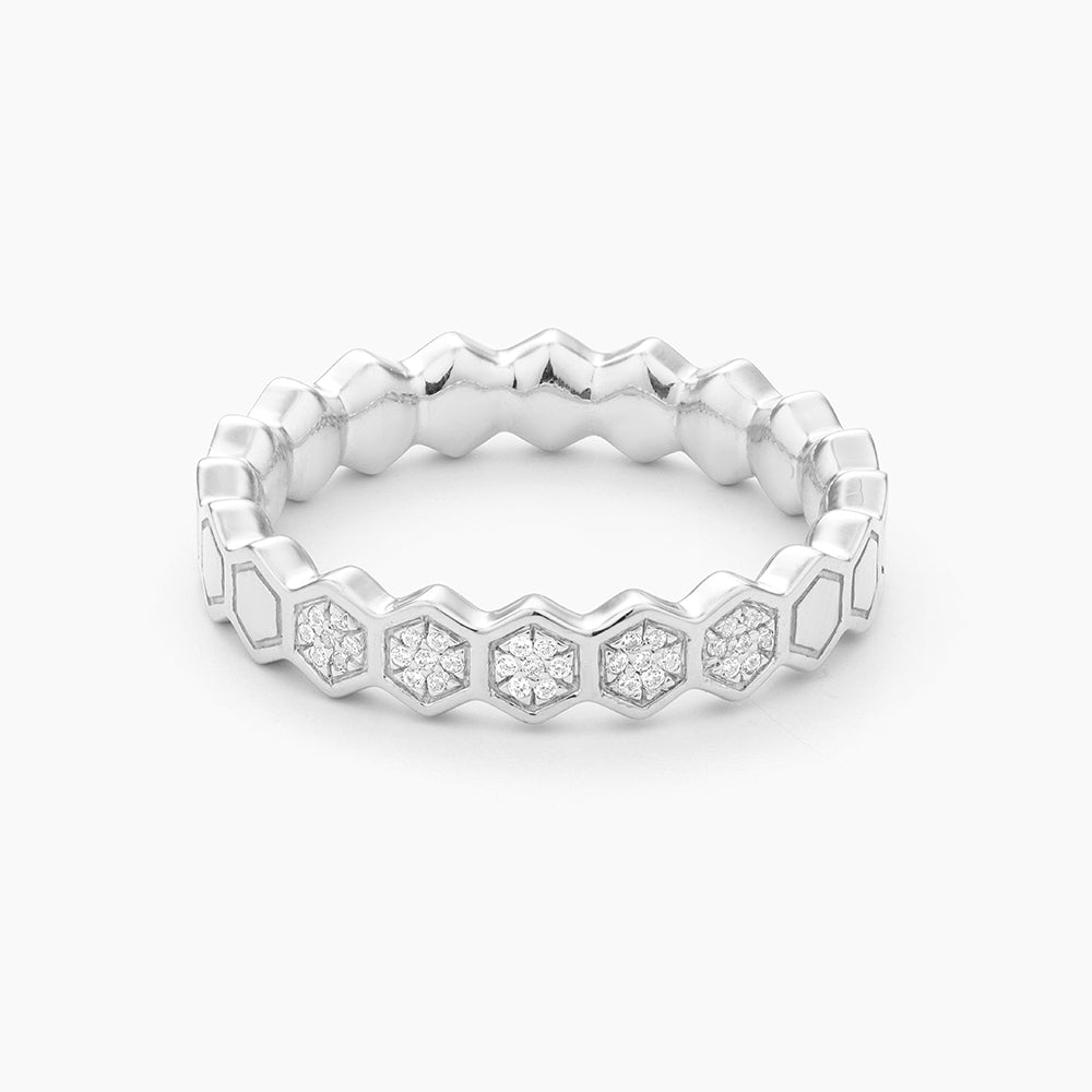 ES Oh Beehive! Honeycomb Statement Ring