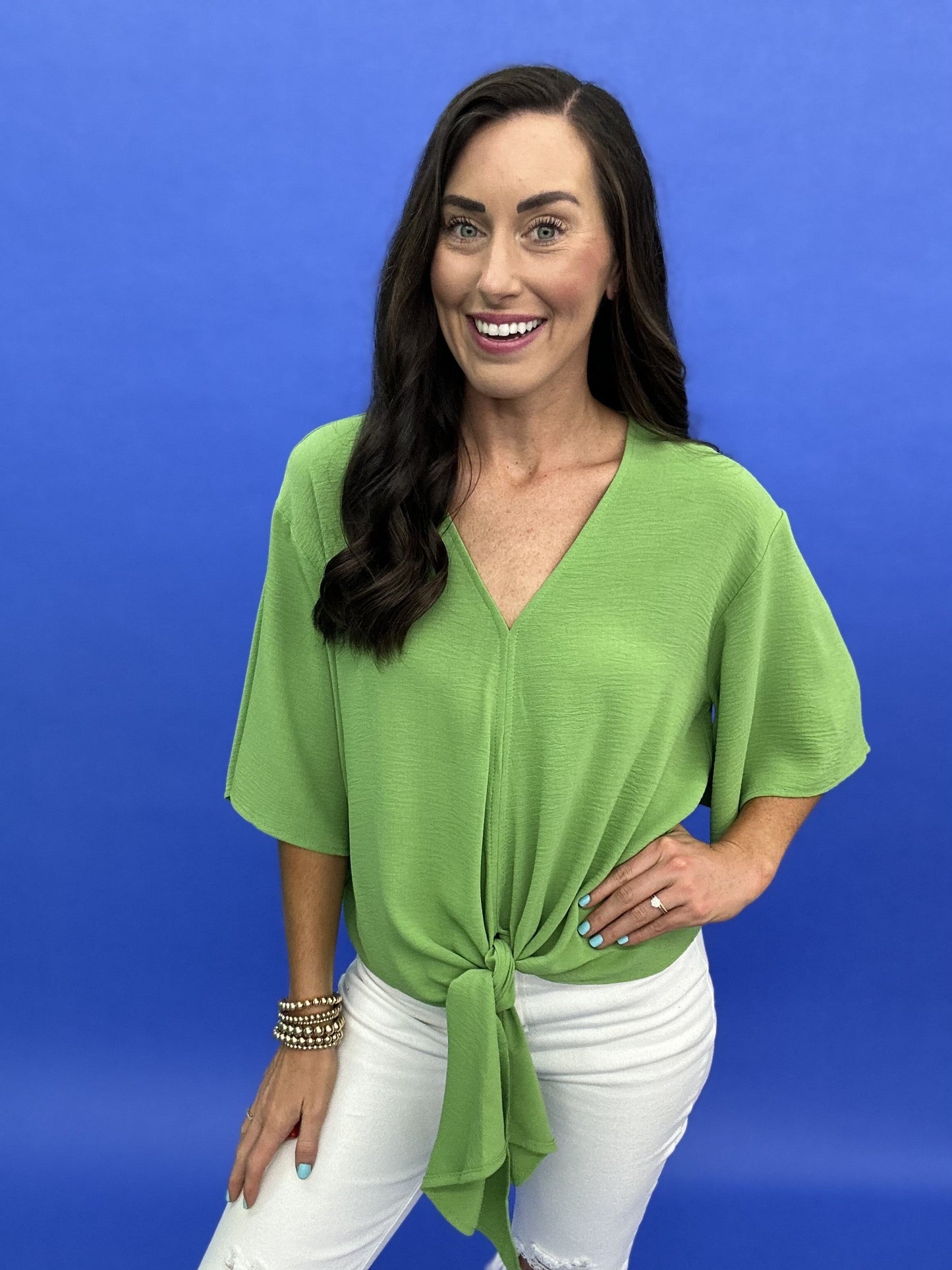 The Solid Airflo Tie Top - LOTS, AS