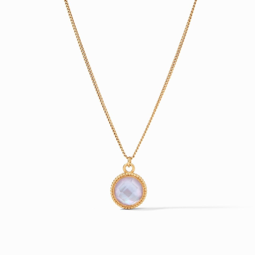 JV Fleur-de-Lis Solitaire Necklace