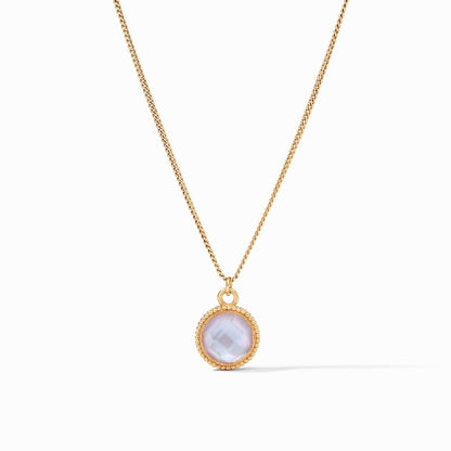 JV Fleur-de-Lis Solitaire Necklace