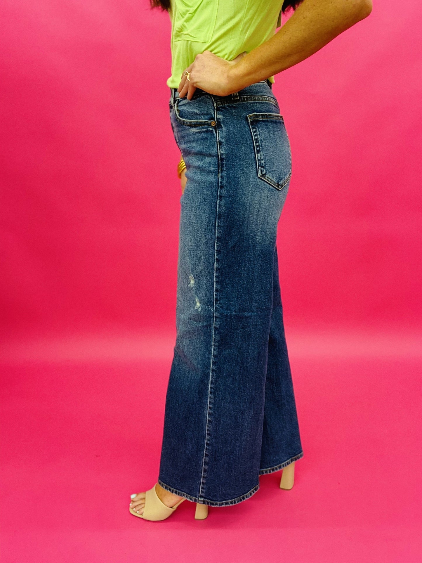 The Cello Wide Leg Jeans