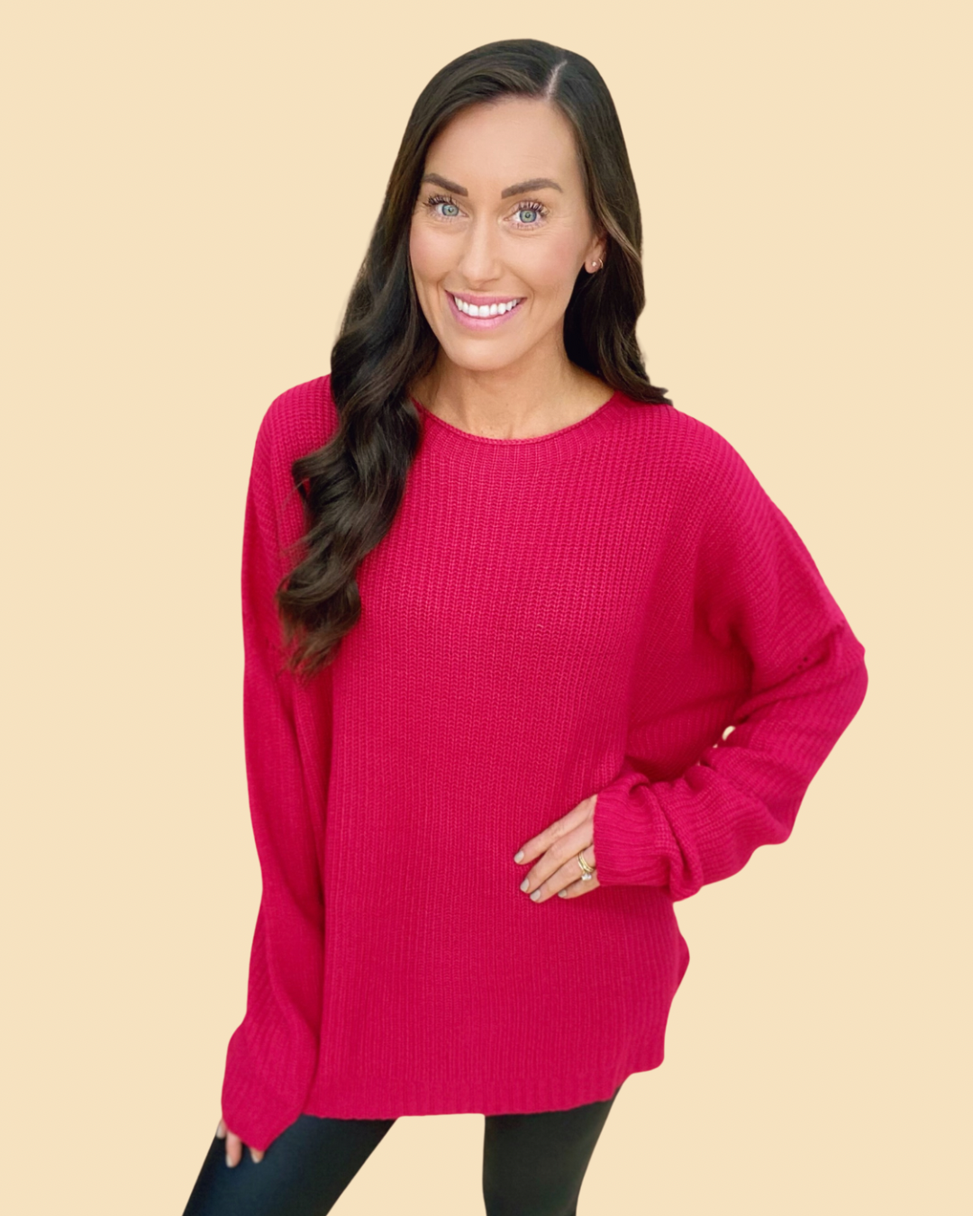 The Alice Sweater in Berry-AS