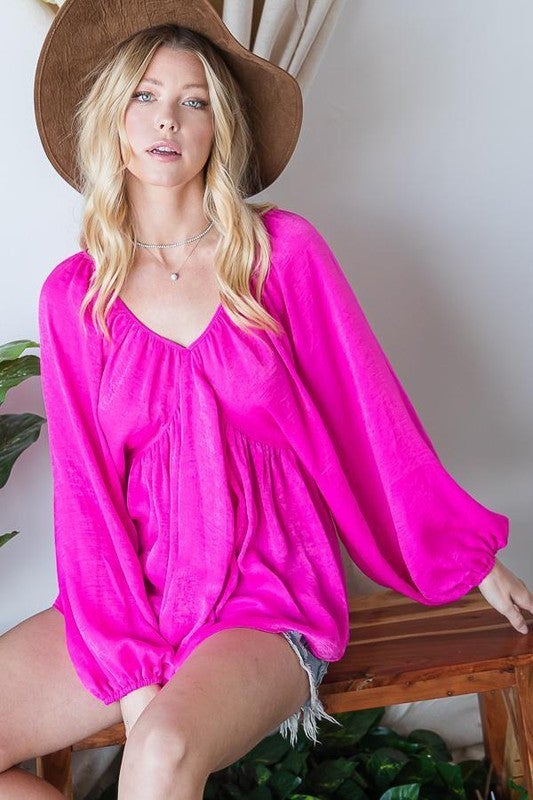 The Neon Fuchsia Lucille Top