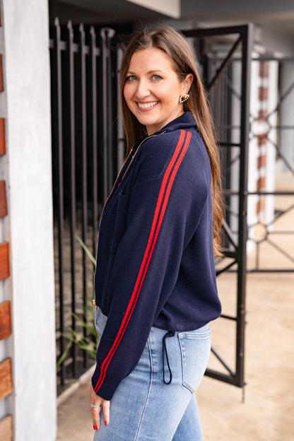 The Lincoln Sweater in Navy