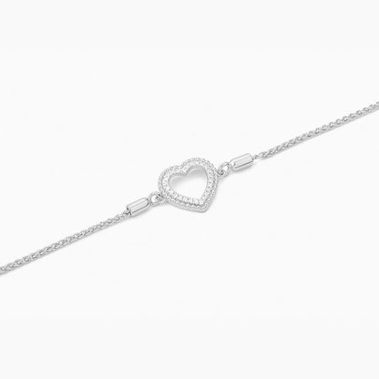 ES Beaded Heart Bolo Bracelet
