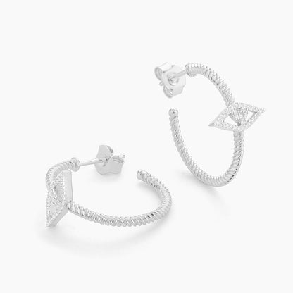 ES Evil Eye Hoop Earrings