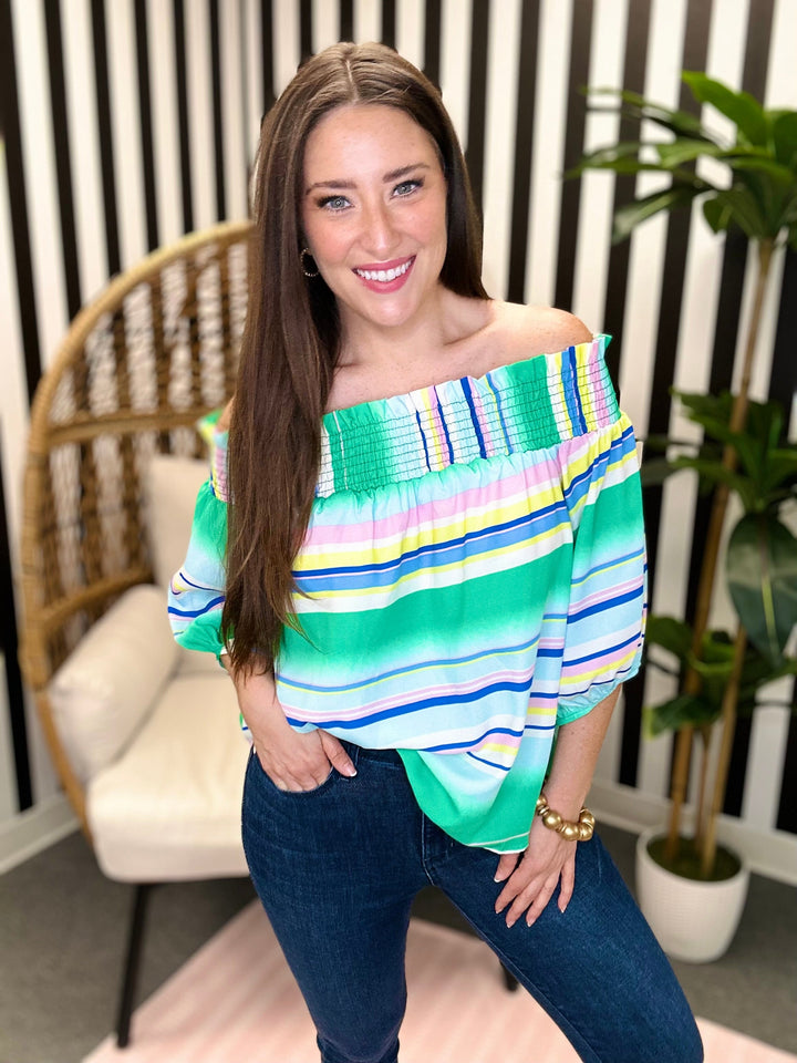 The Hooper Top in Green