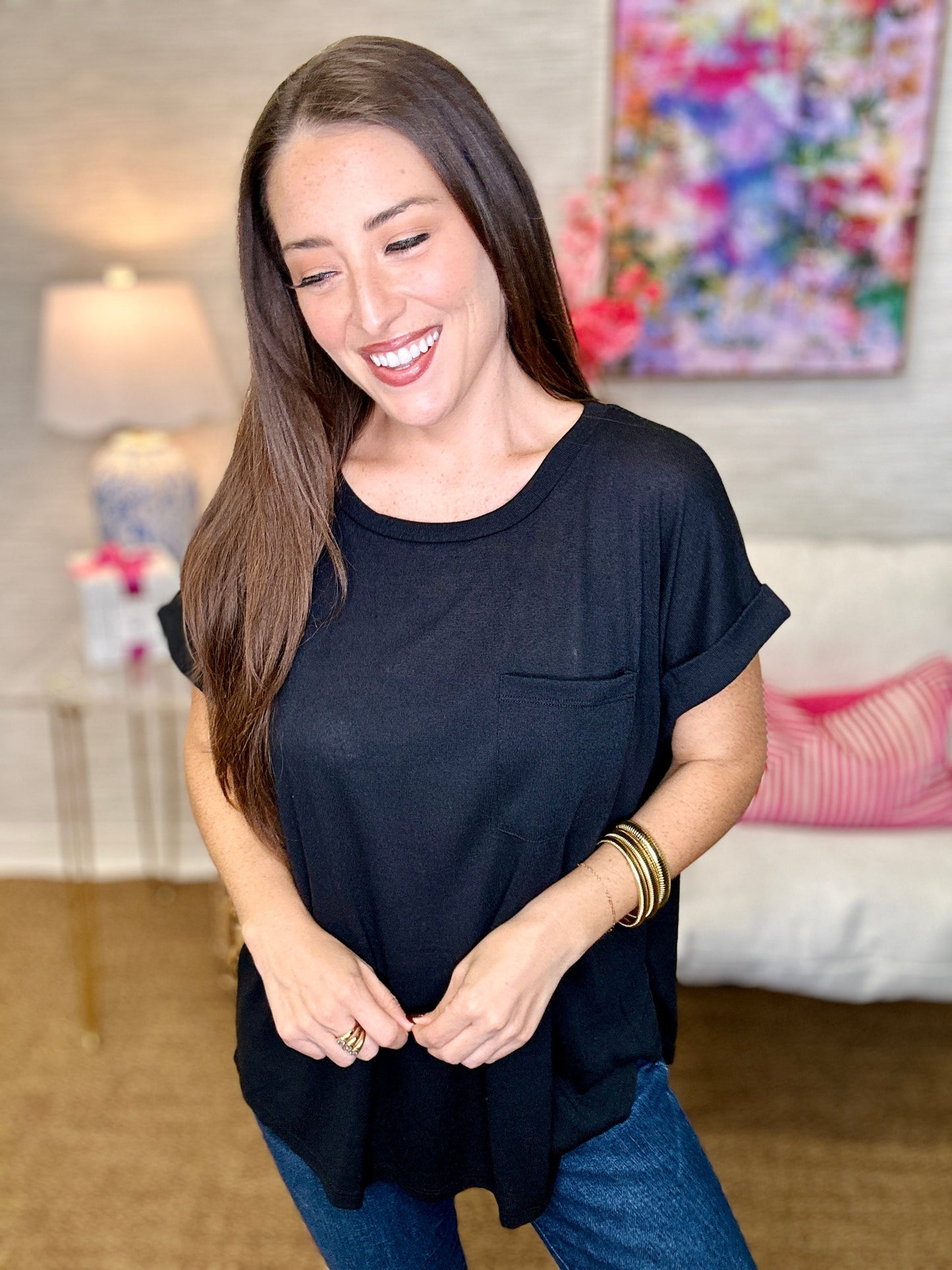 The Solid Pocket Top - 4 Colors/AS