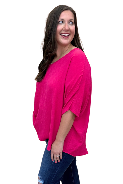 The Solid Airflo Poncho Top - LOTS, AS
