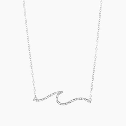 ES Ocean Waves Pendant Necklace