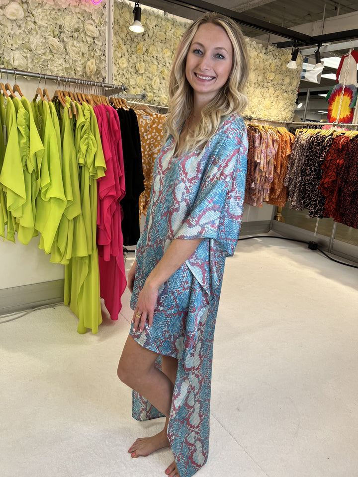 The Turquoise Ultimate Slither Hi-Lo Dress