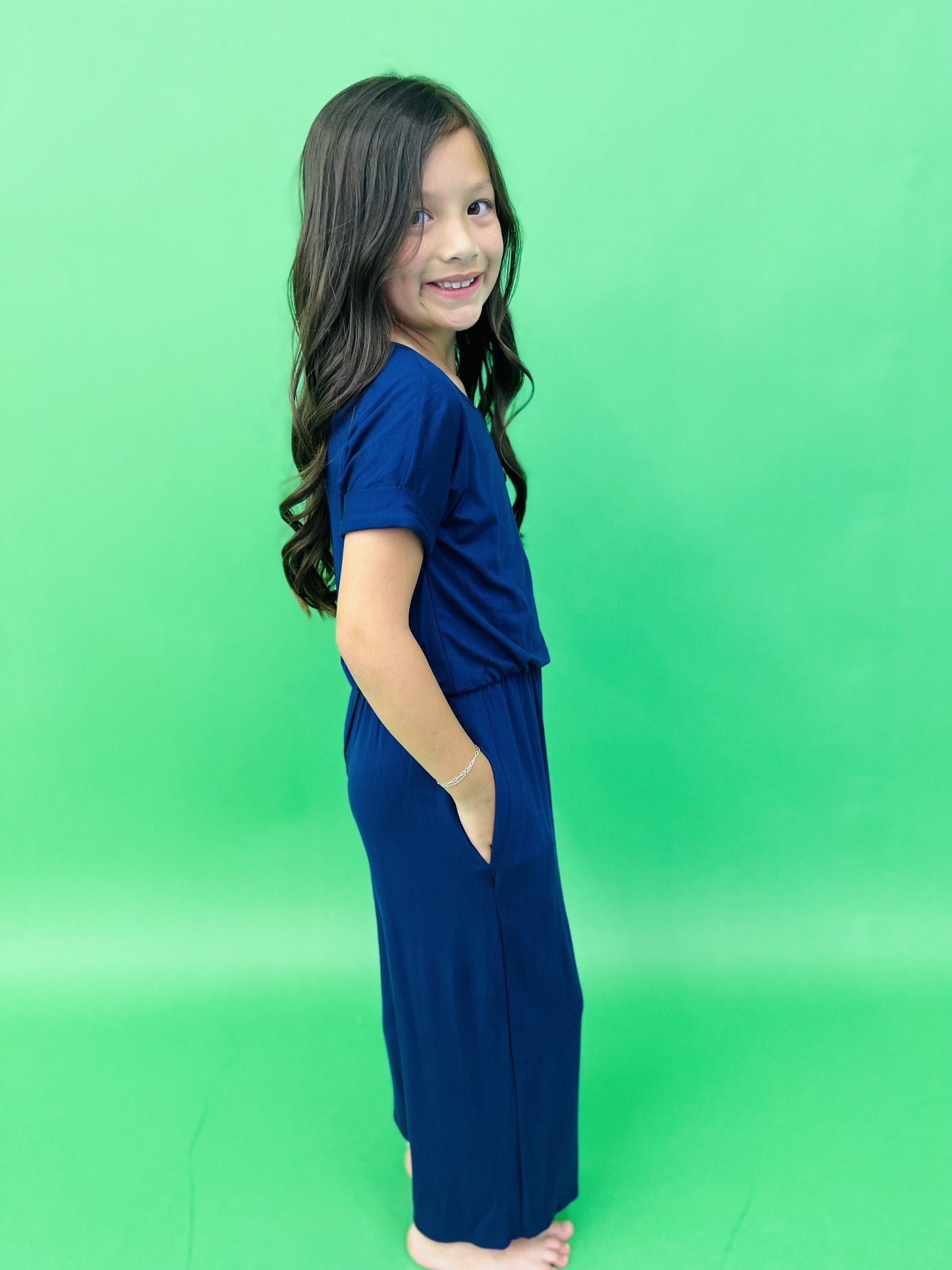KIDS Solid Jumpsuit in 2 Colors