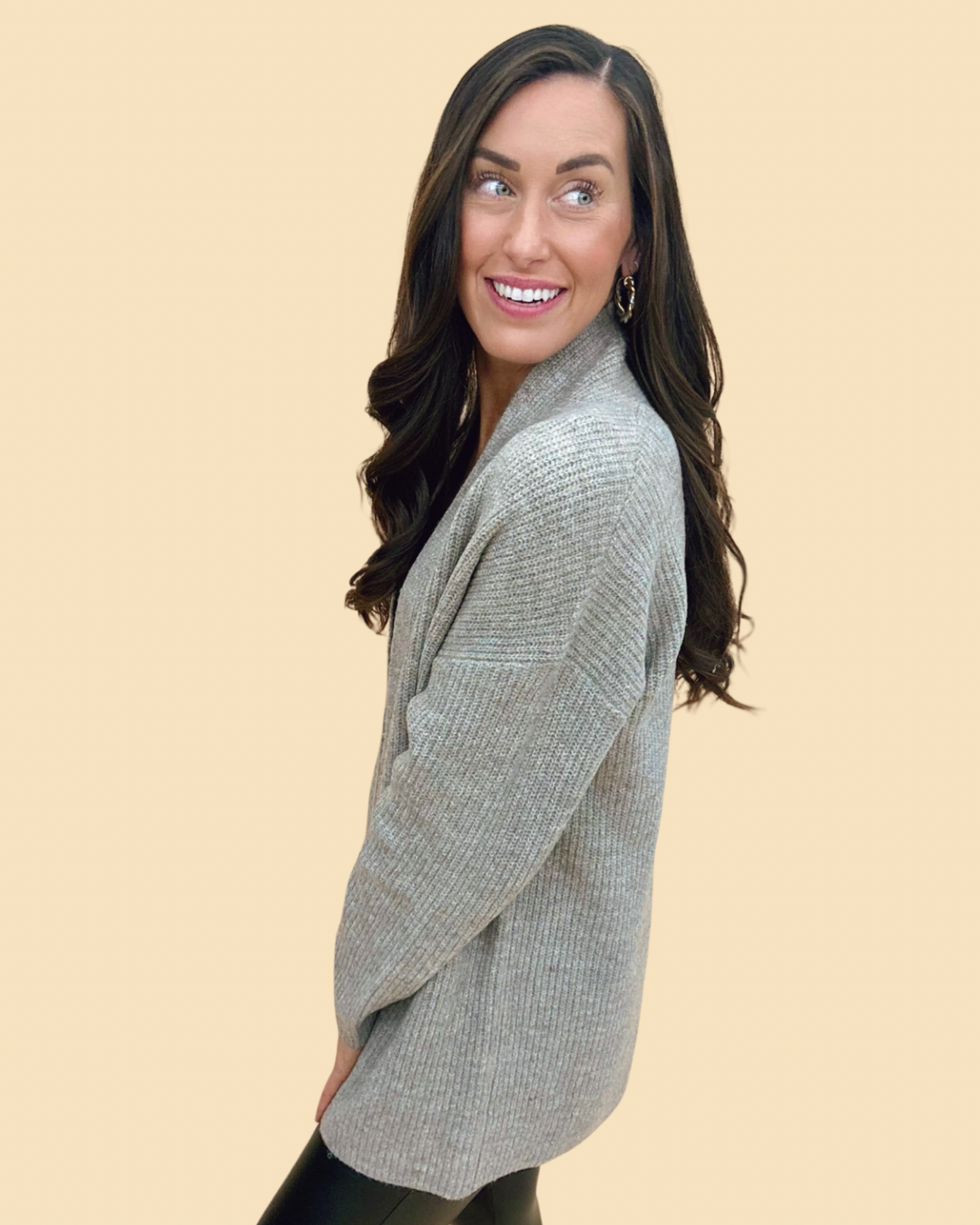 The Buchanan Cardigan in Oatmeal - AS
