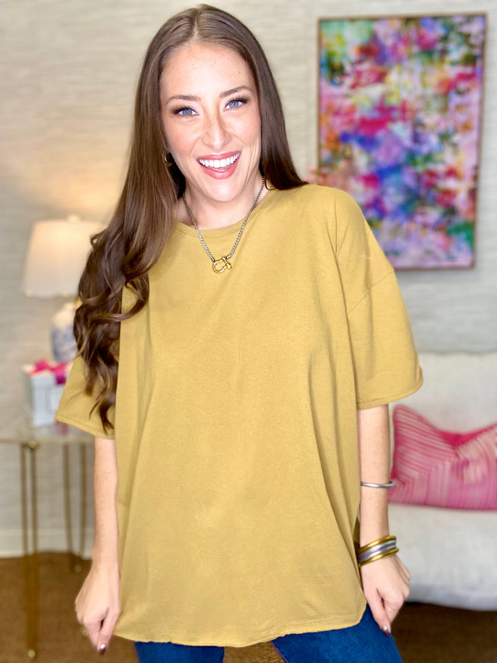 The Raw Hem Tee - 3 Colors