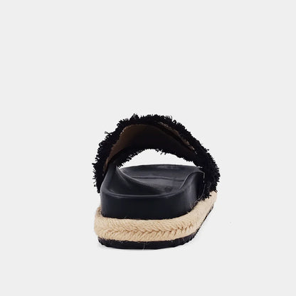 The Black Courtney Sandals