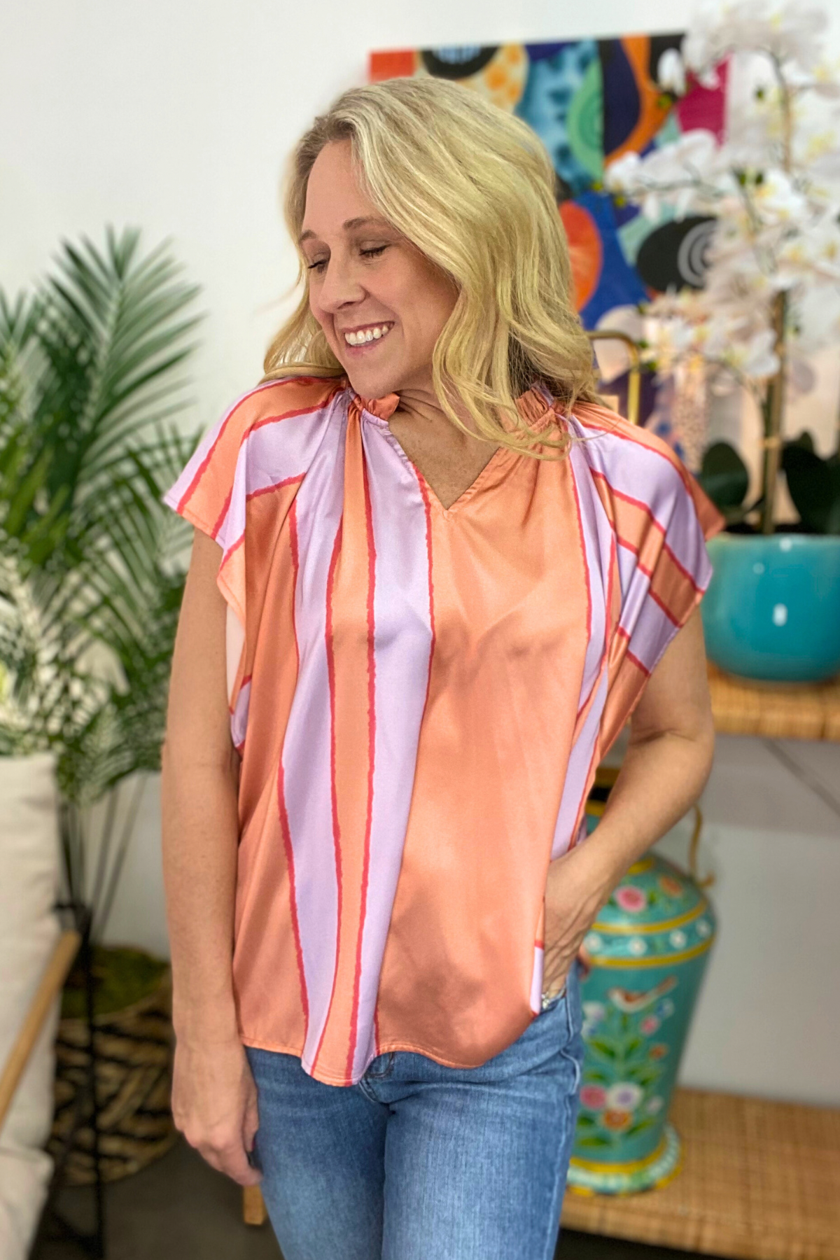 The Life Goals Top in Peach