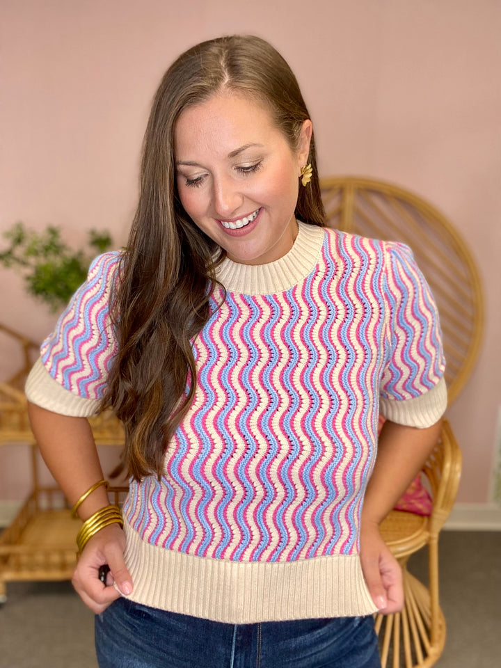 The Sugar Sweater in Pink