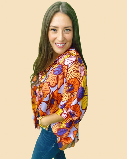 The Groovy Blooms Arizona Top - AS